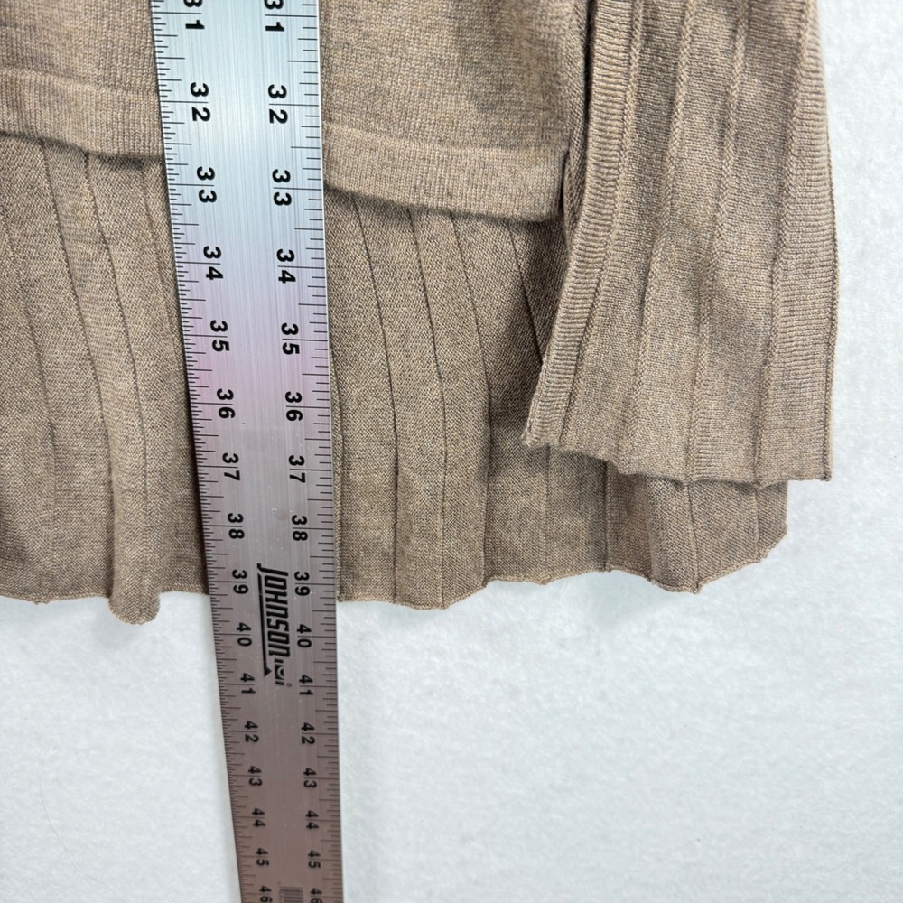 Soft Surroundings Cassandra Tunic Top Women Medium Brown Cowl Neck Earthy Cozy - Picture 5 of 9